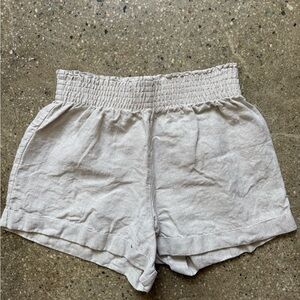 Reformation Linen Shorts - Beige, Small